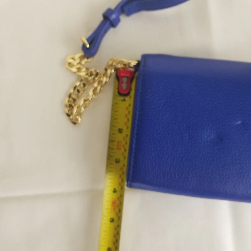 Stella & Max Royal Blue Crossbody Wallet Chain‎ Evening Bag